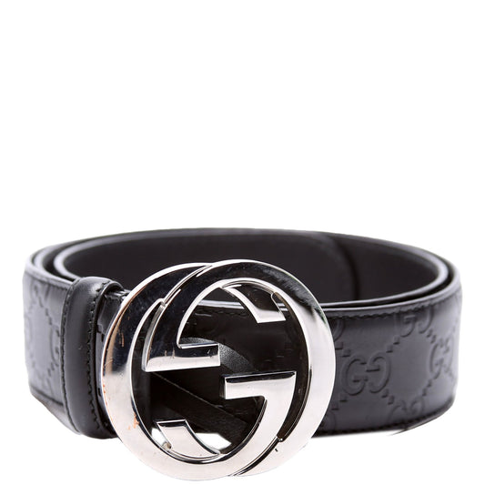 Gucci  Guccissima Belt Size / Black