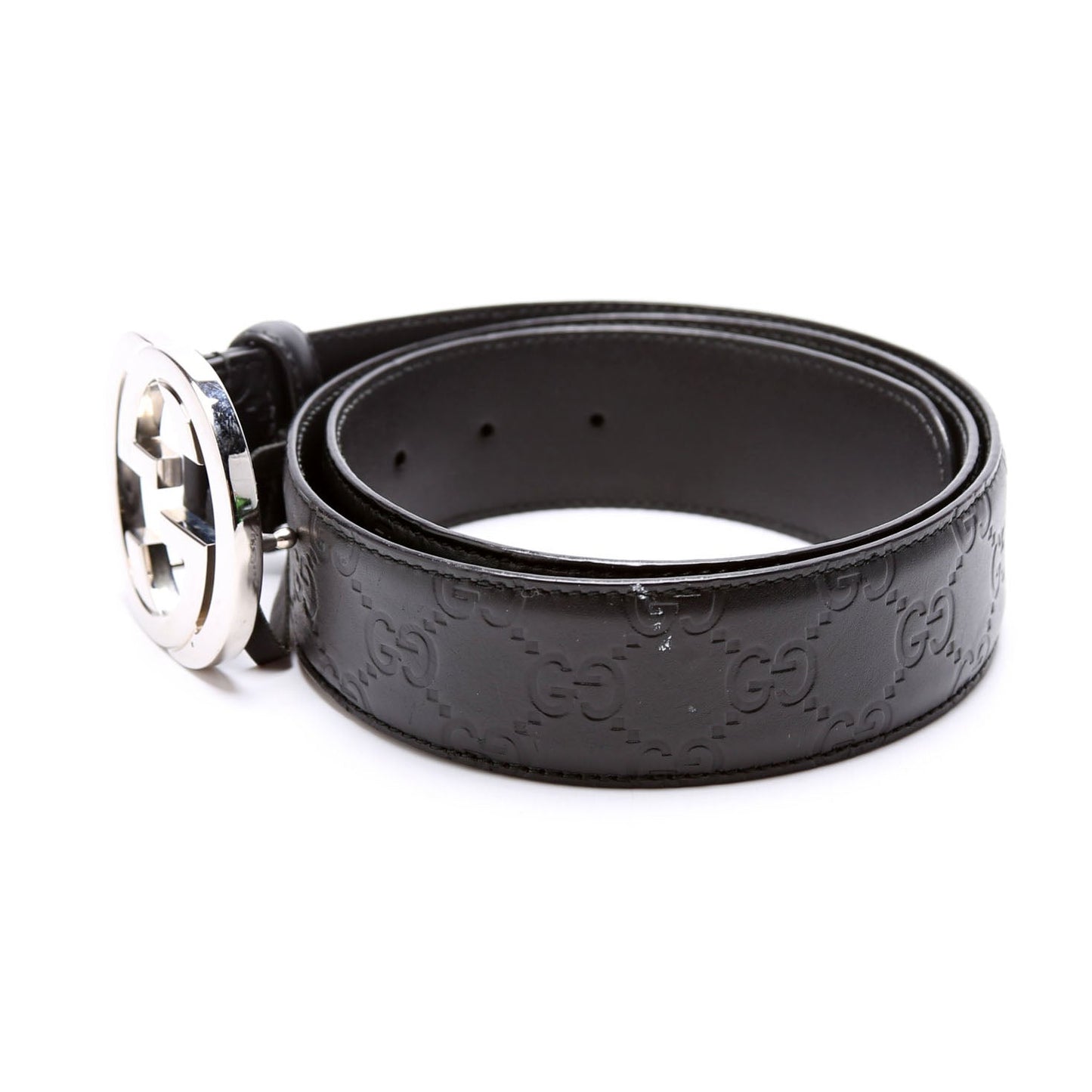 Gucci  Guccissima Belt Size / Black