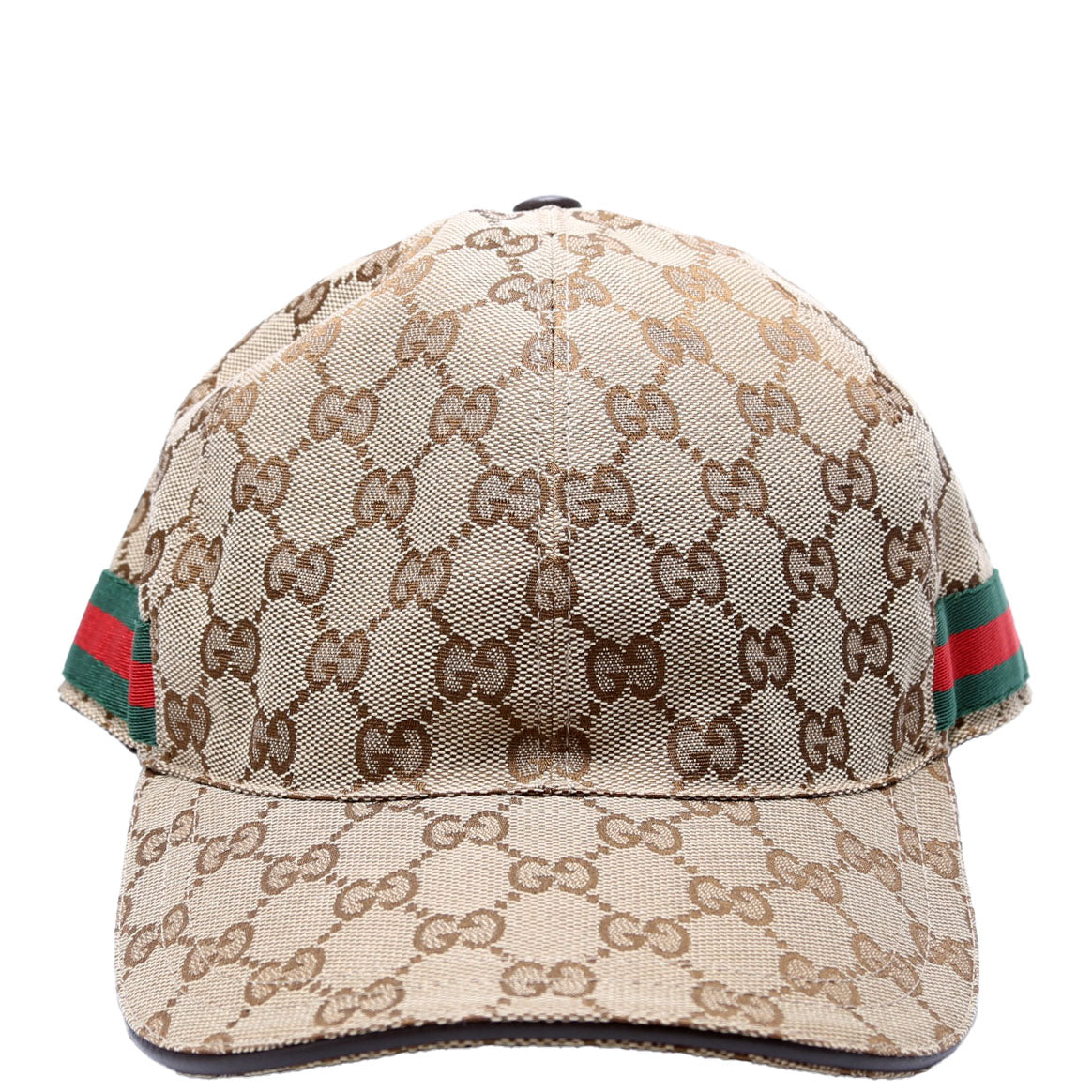 Gucci  GG Canvas Web Hat Size Medium Brown