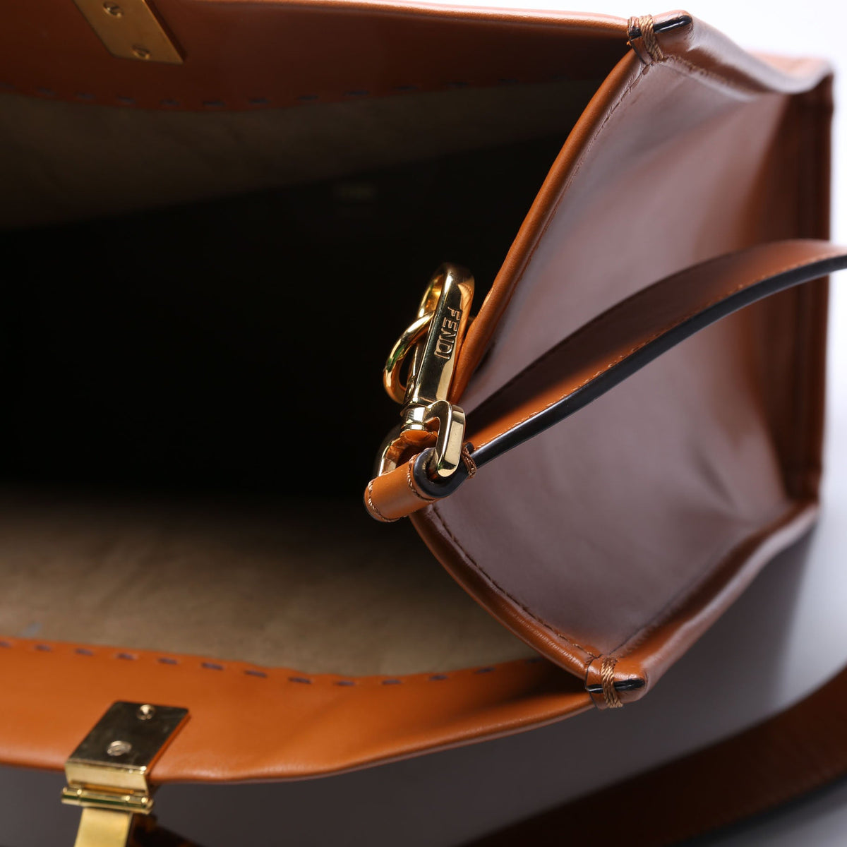 8BH386 Sunshine Shopper Medium Leather Brown