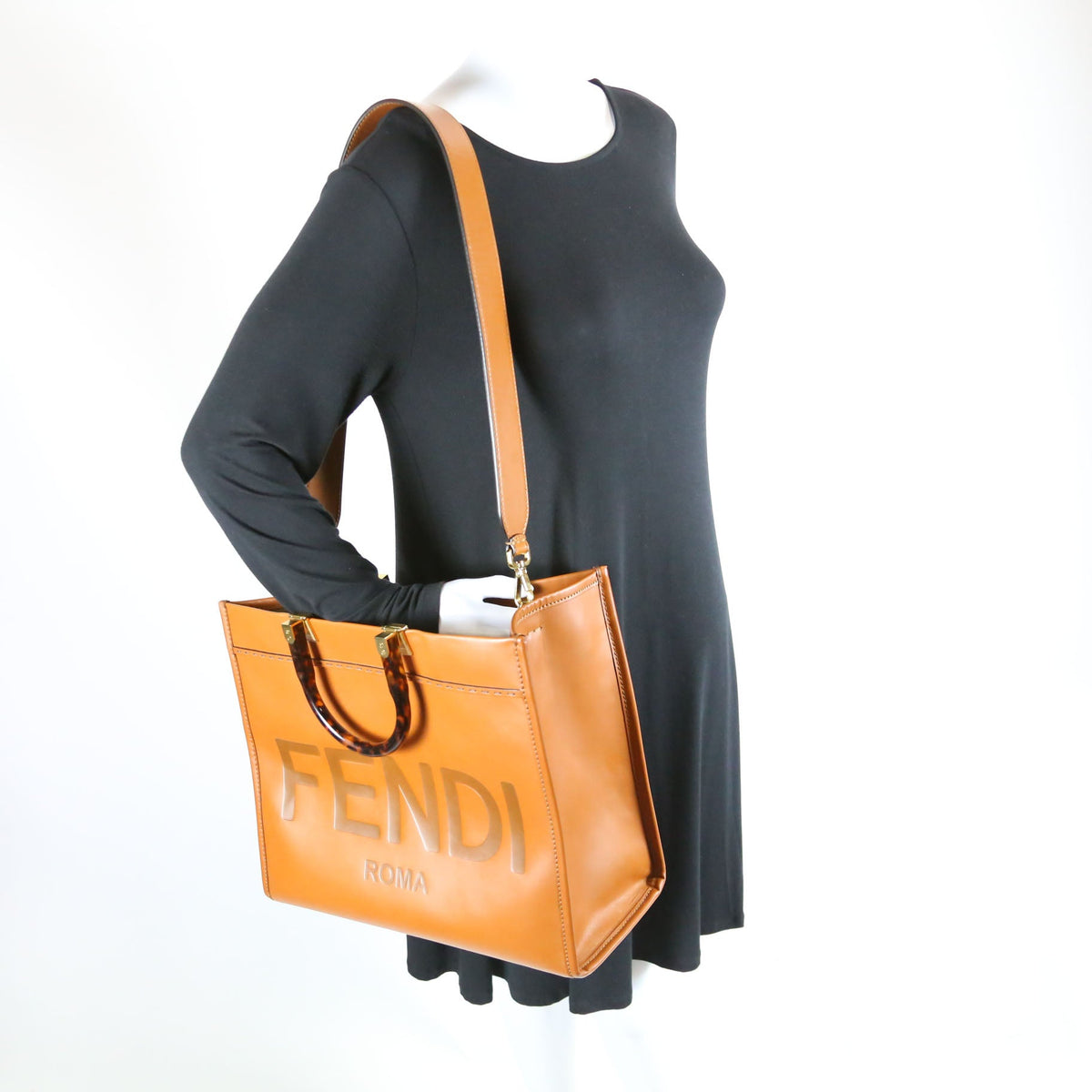 8BH386 Sunshine Shopper Medium Leather Brown