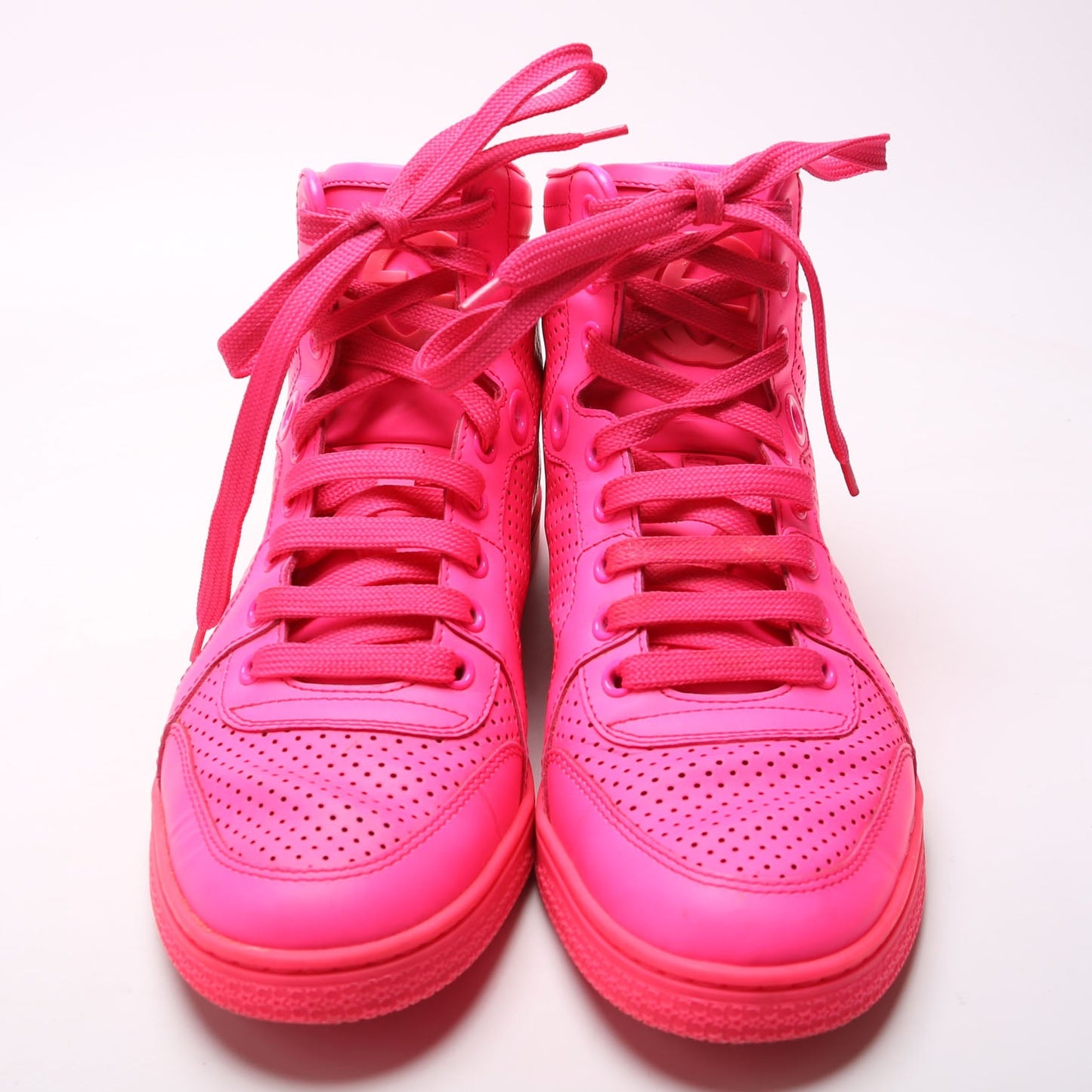 Gucci High Top Leather Sneakers Size