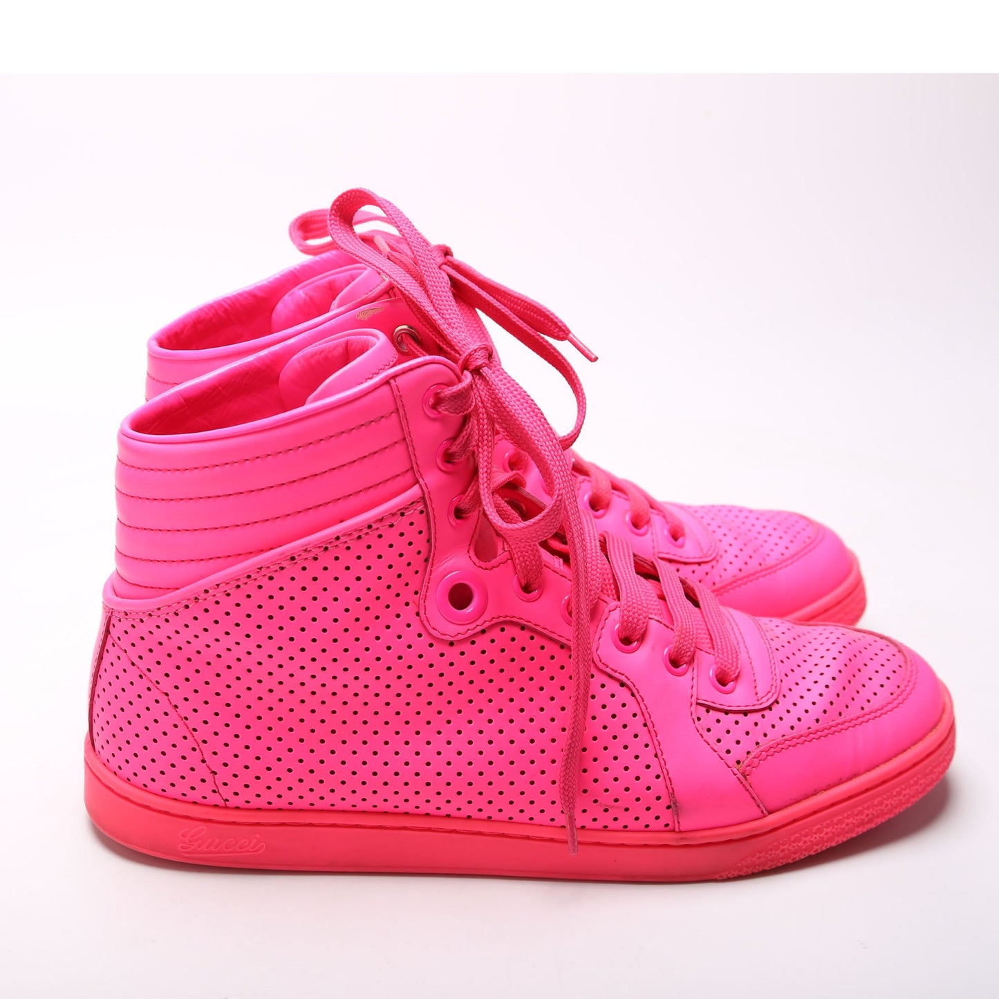 Gucci High Top Leather Sneakers Size