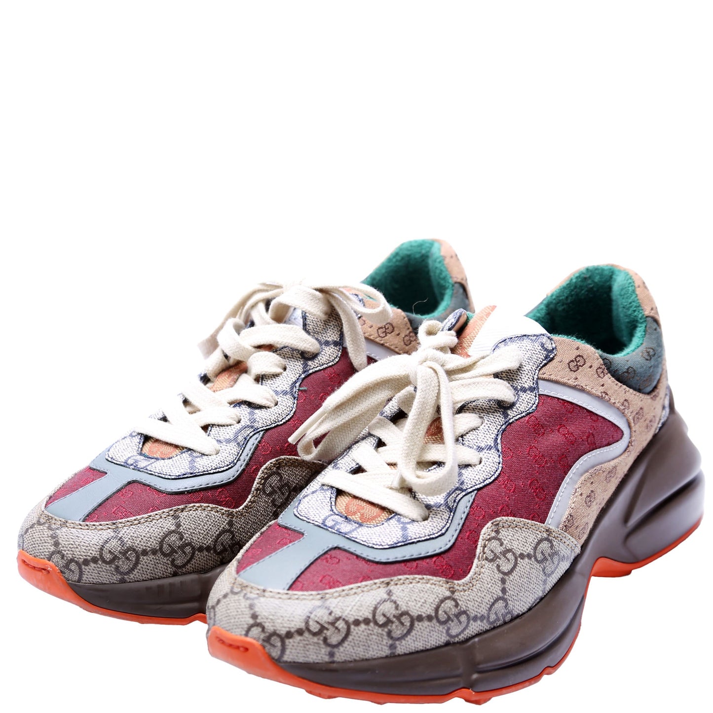 Gucci Rhyton Mixed GG Sneakers Size  Multicolor