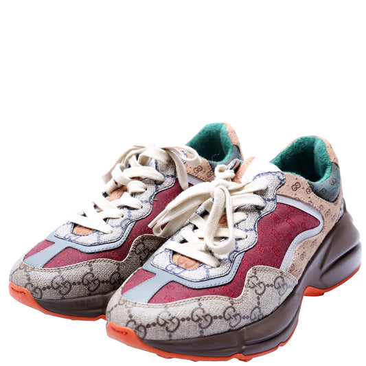 Gucci Rhyton Mixed GG Sneakers Size  Multicolor