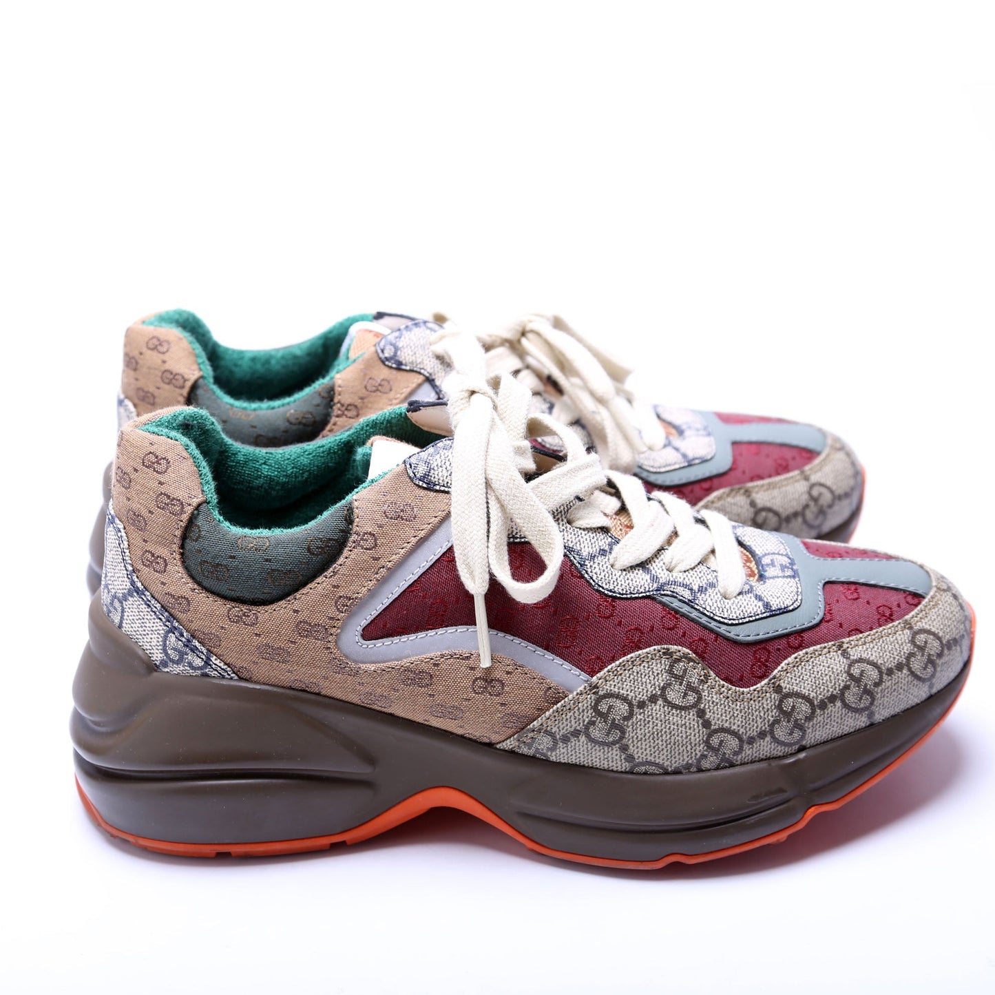 Gucci Rhyton Mixed GG Sneakers Size  Multicolor