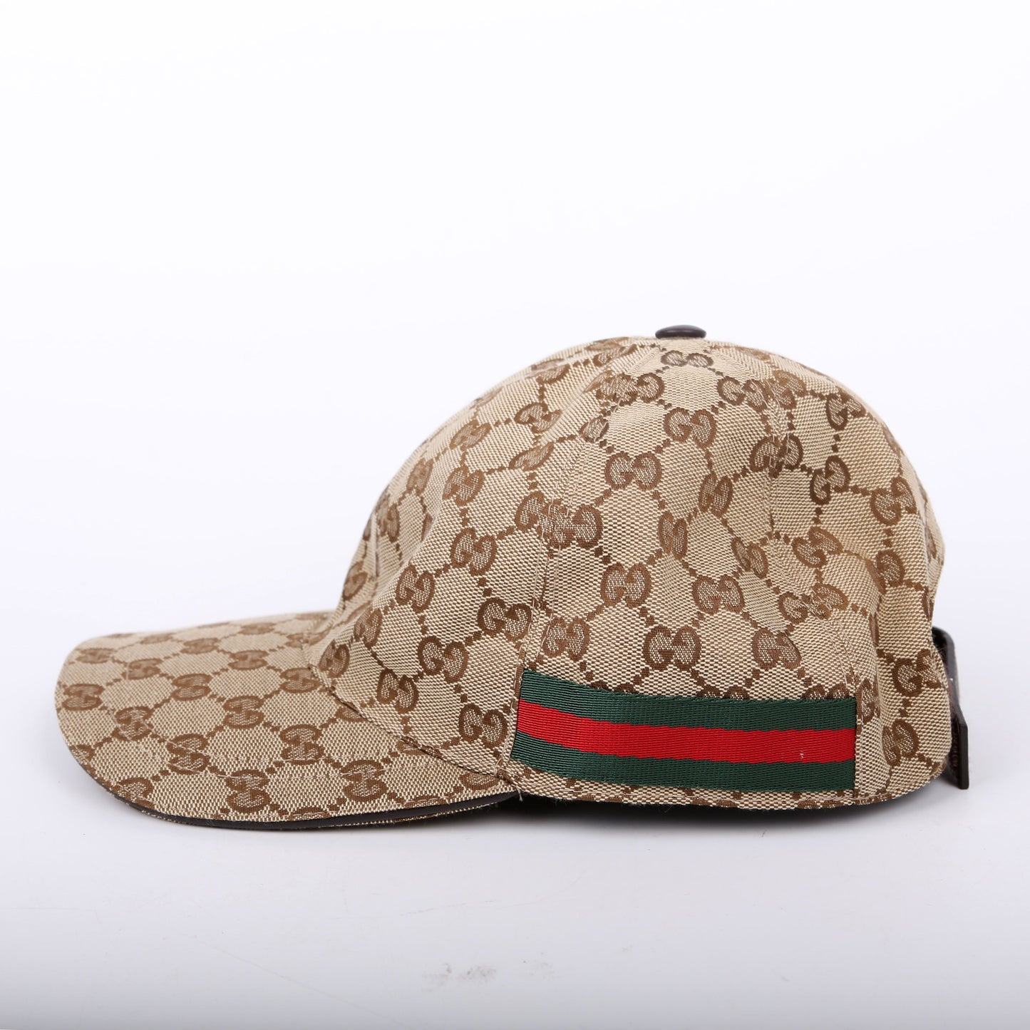 Gucci  GG Canvas Web Cap Size Small Brown