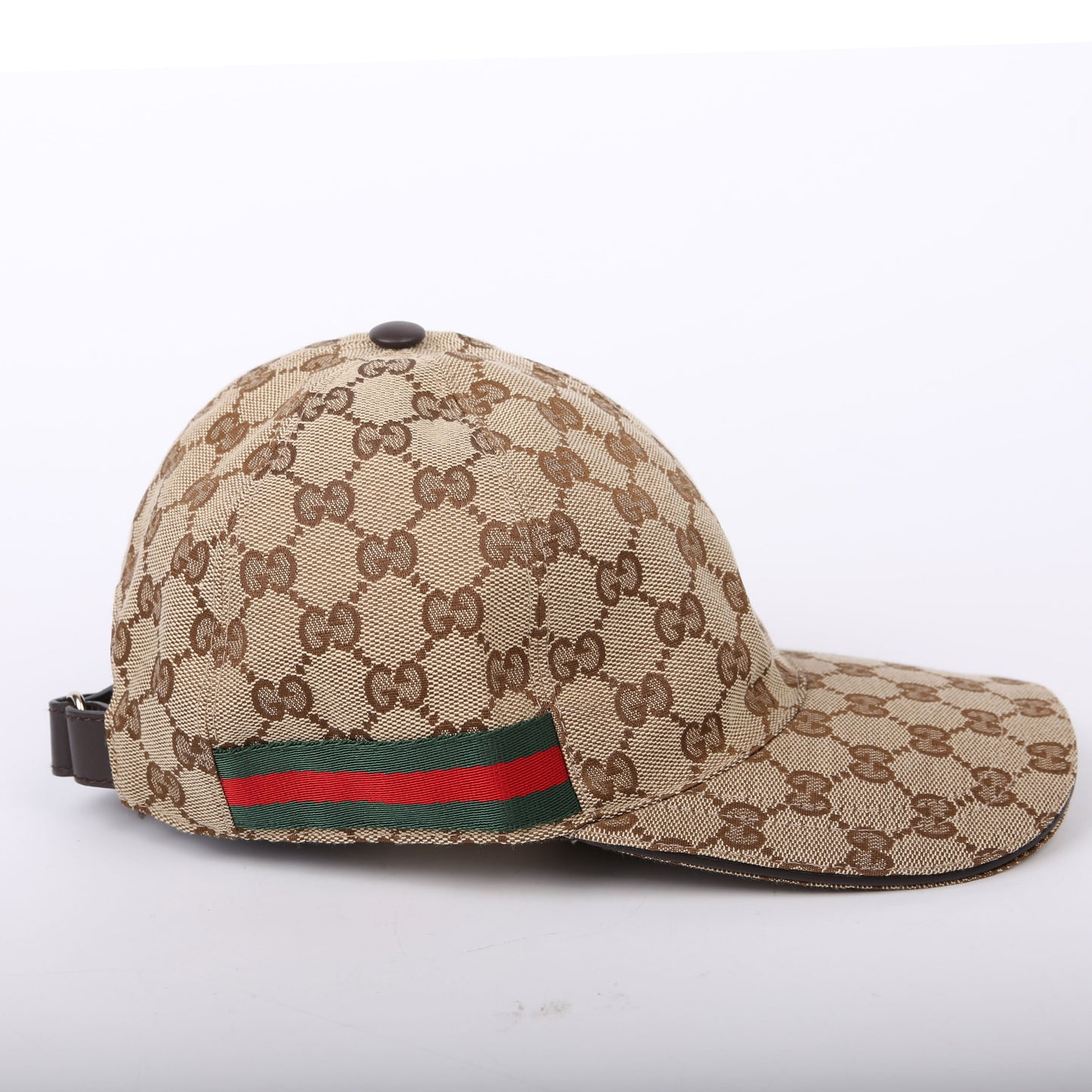Gucci  GG Canvas Web Cap Size Small Brown