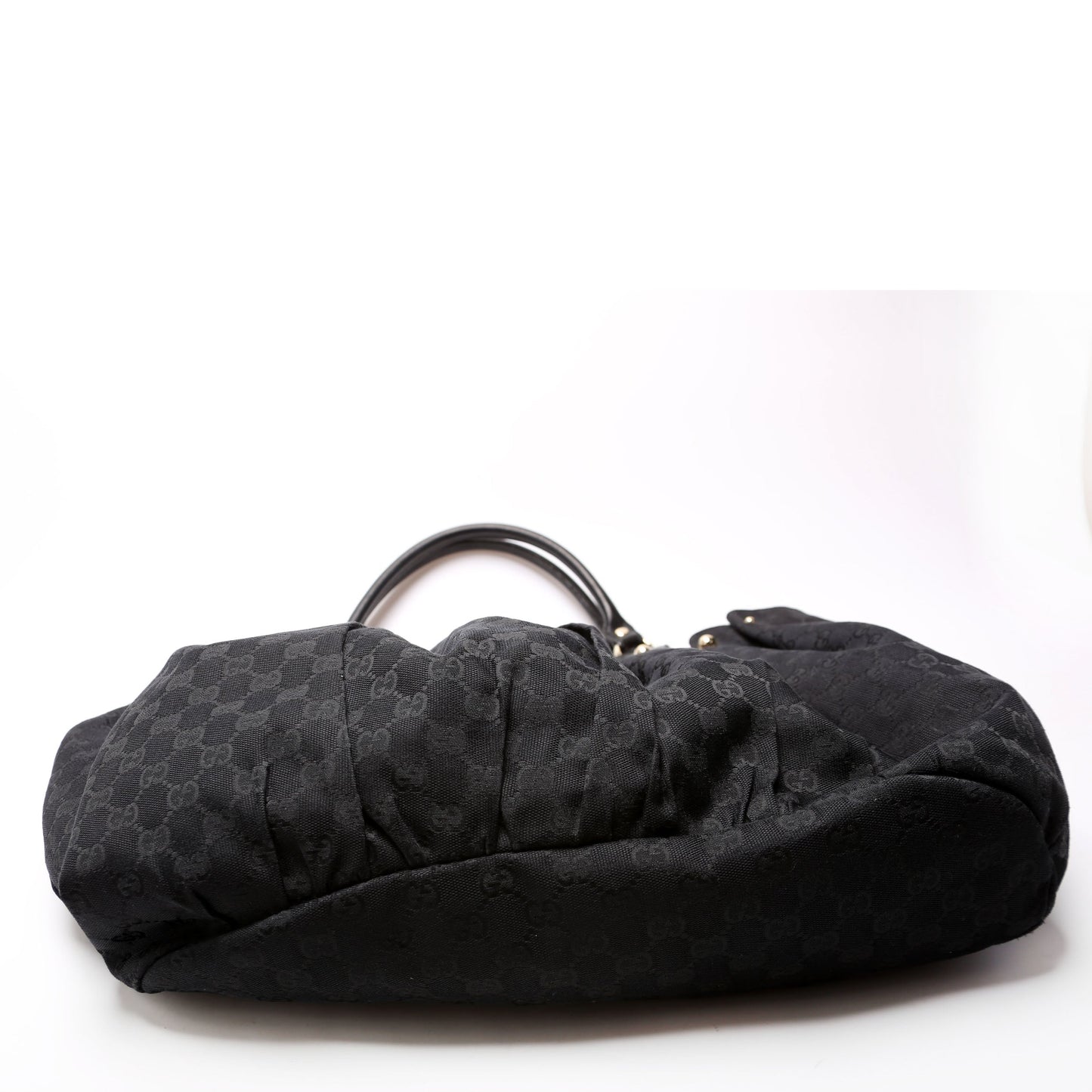 Gucci  GG Canvas Studded Pelham Tote Large Black