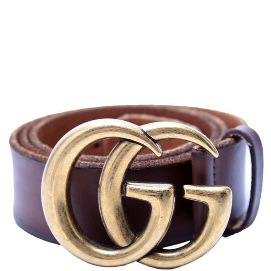 Gucci  Marmont Leather Belt / Brown