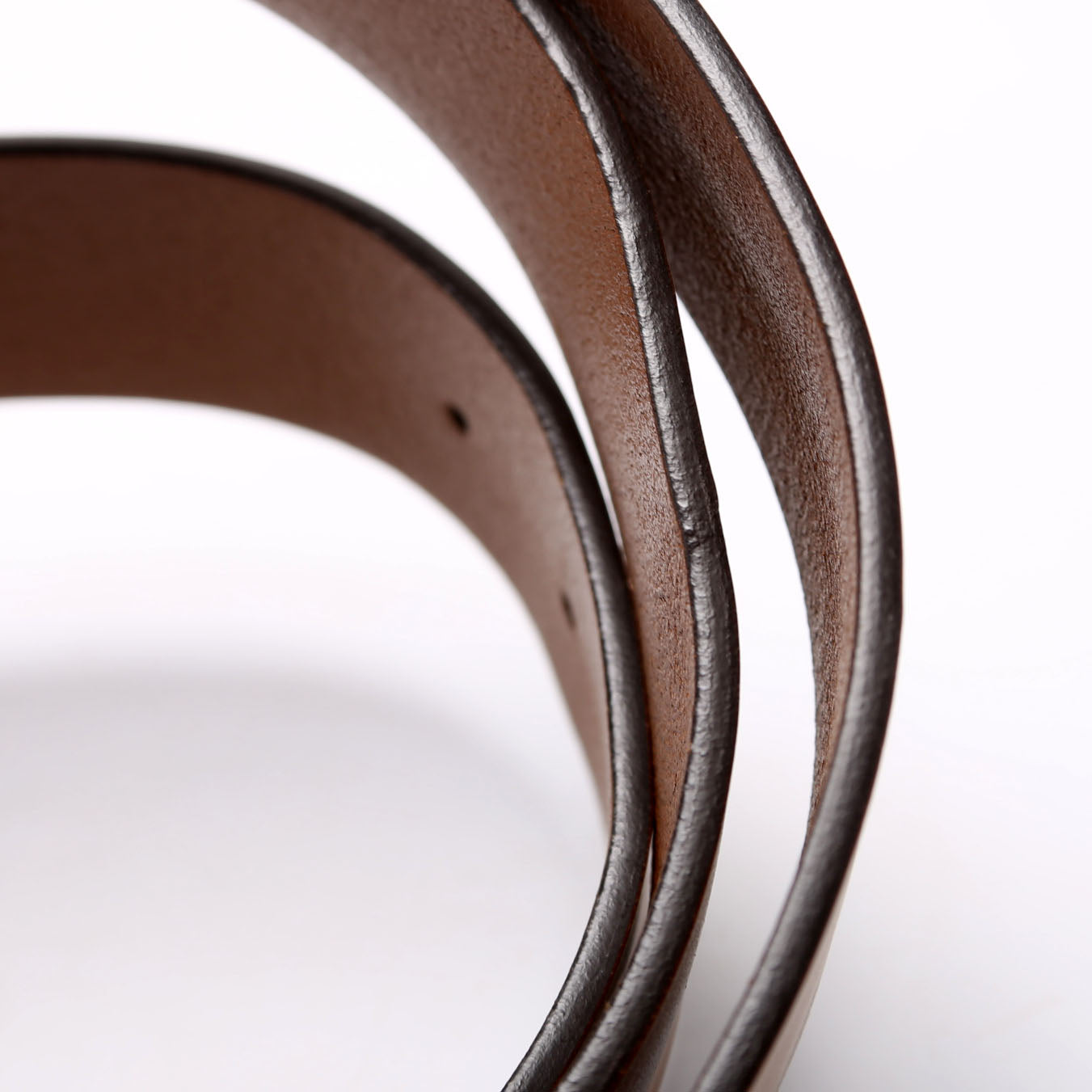 Gucci  Interlocking GG Leather Belt Size / Brown