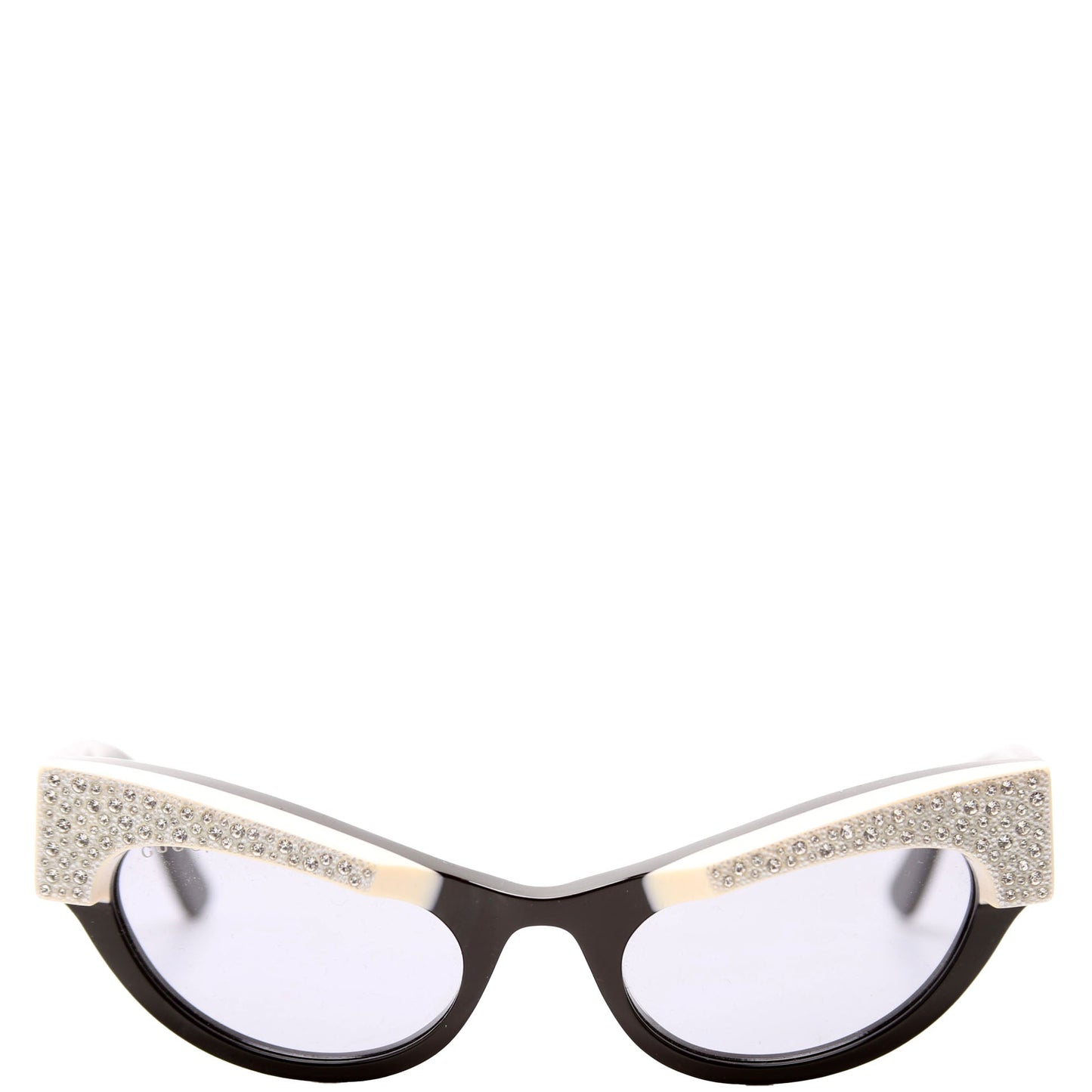 Gucci GGS Crystal Sunglasses Black/Cream