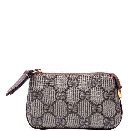 Gucci  GG Supreme Key Case Brown