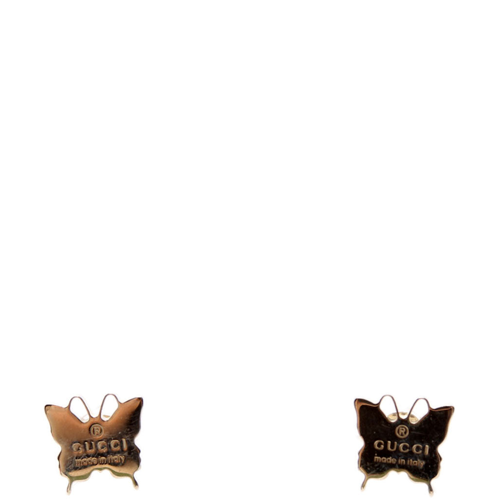 Gucci Butterfly Trademark Stud Earrings
