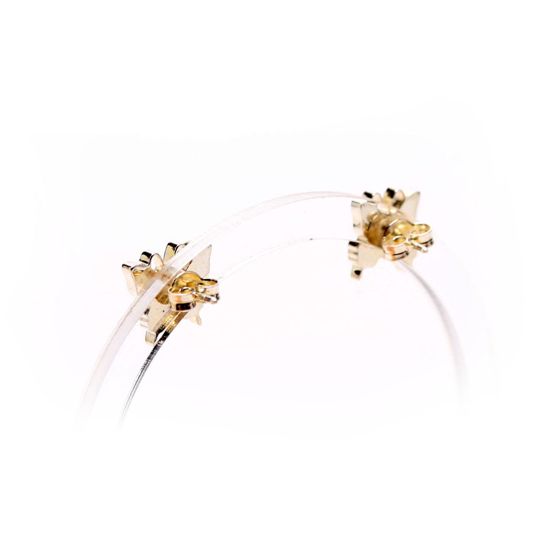 Gucci Butterfly Trademark Stud Earrings