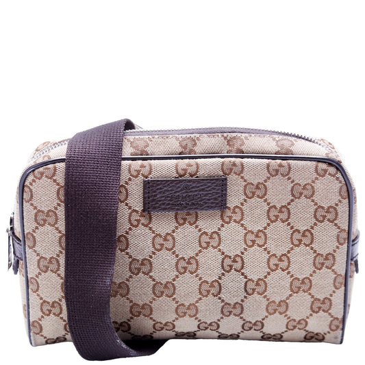 Gucci  GG Canvas Belt Bag Brown