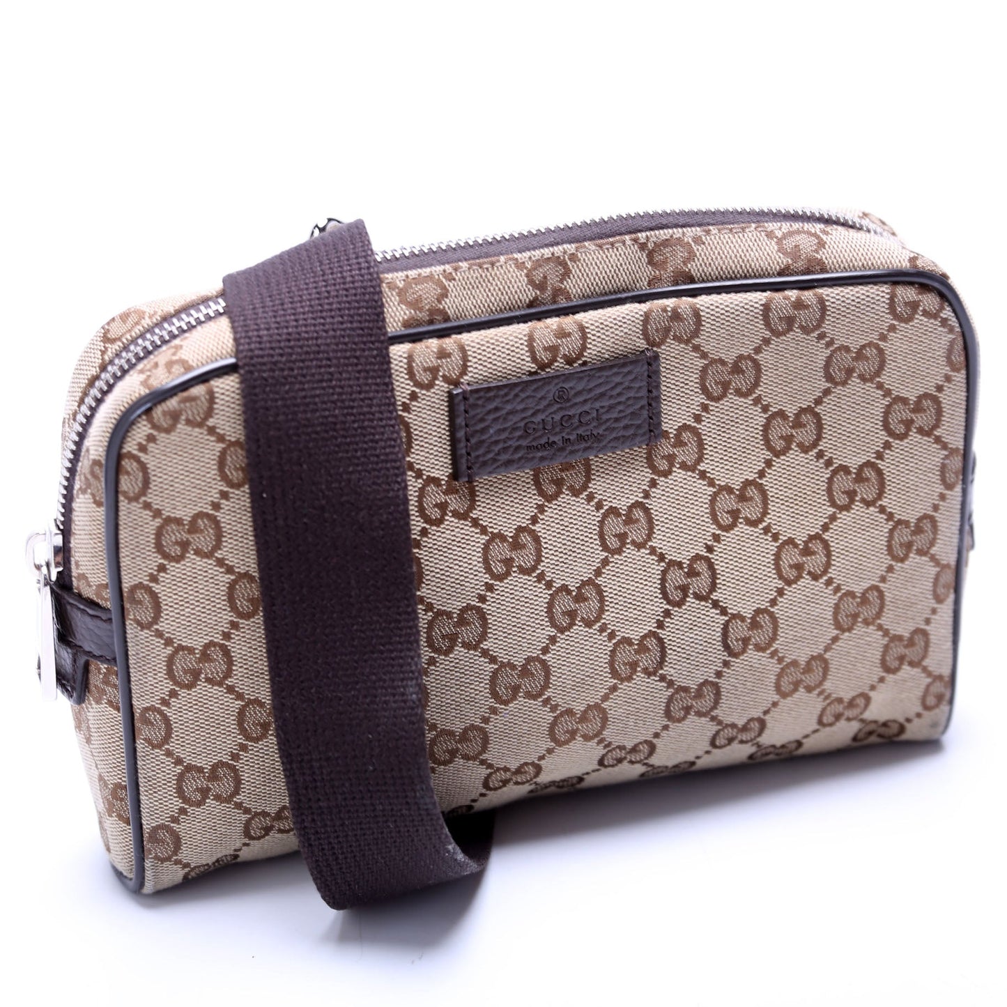 Gucci  GG Canvas Belt Bag Brown