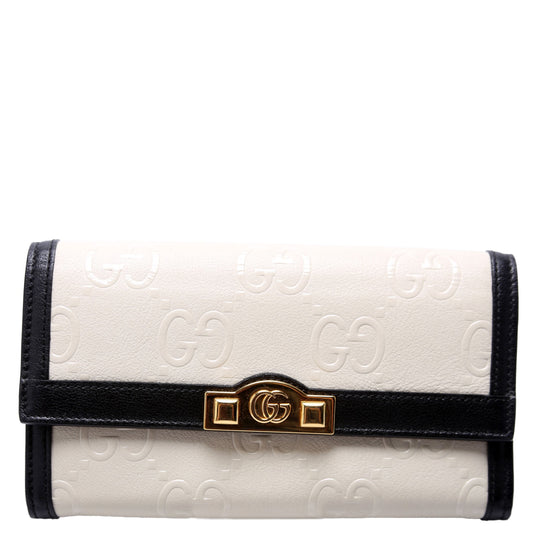 Gucci  Jumbo GG Wallet Beige/Black