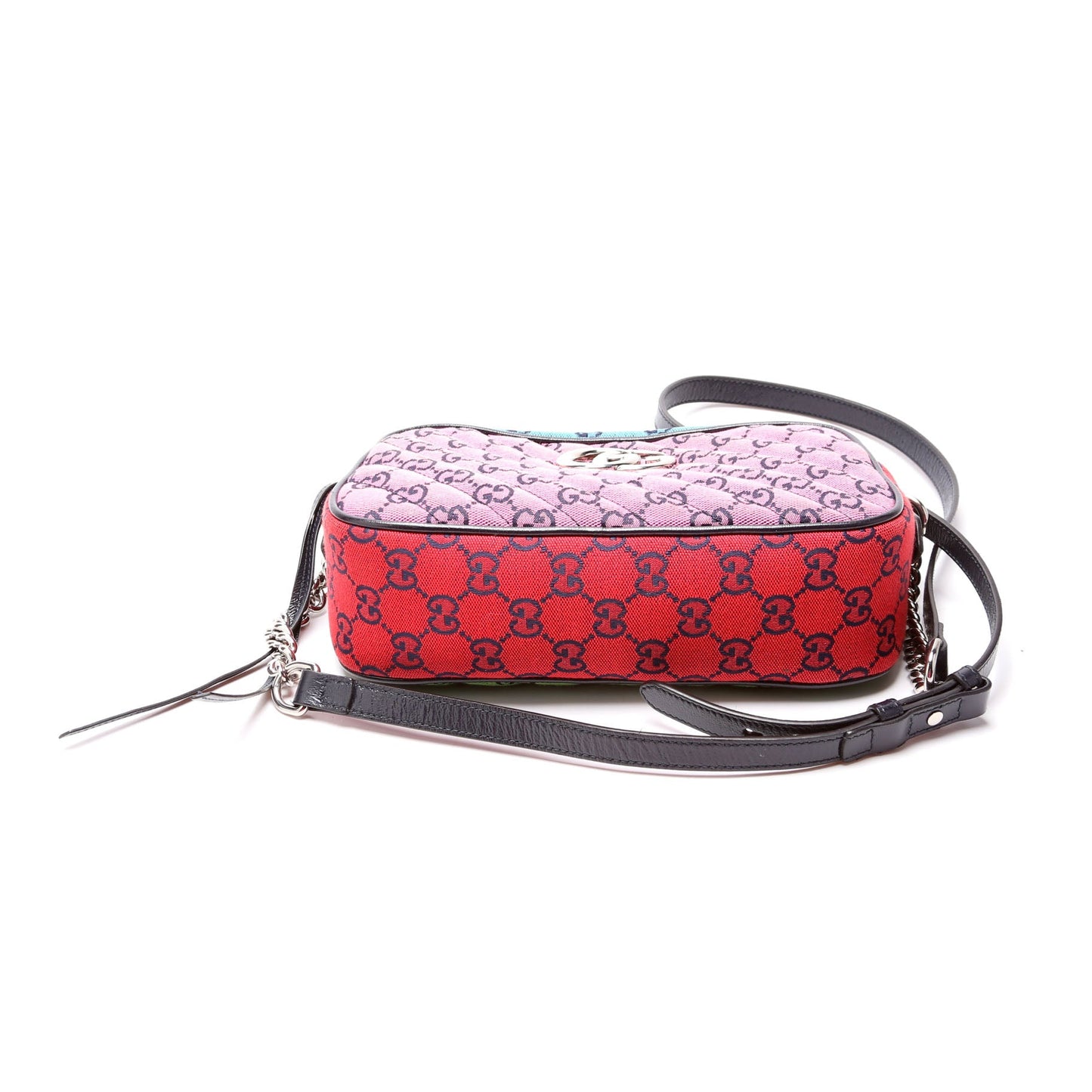 Gucci  Marmont Small Multicolor Canvas Camera Multicolor