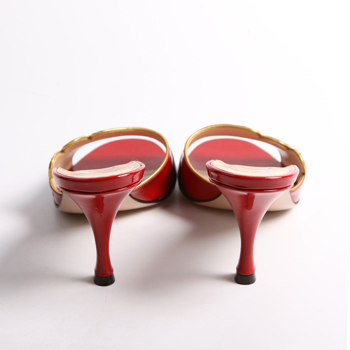 Gucci Open Toe Sandals Size . Red