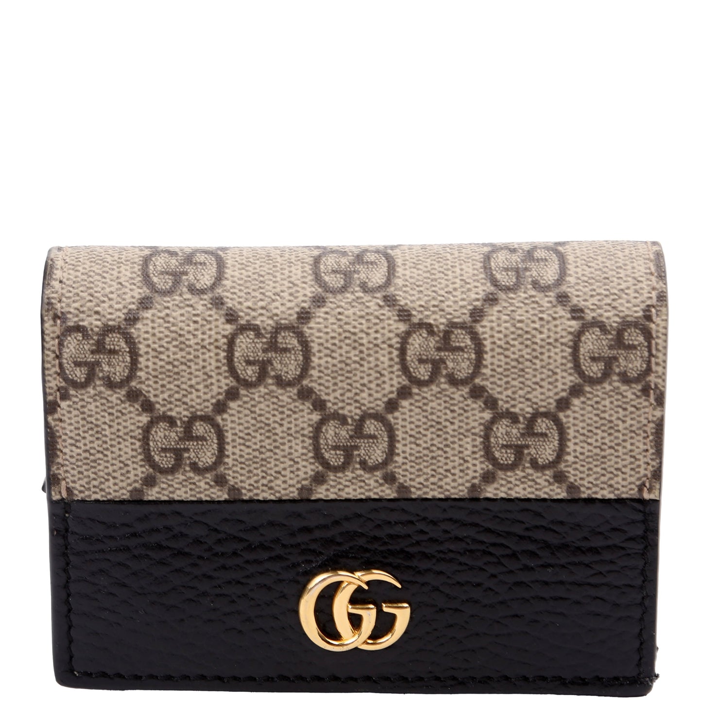 Gucci  GG Supreme Marmont Card Case Black
