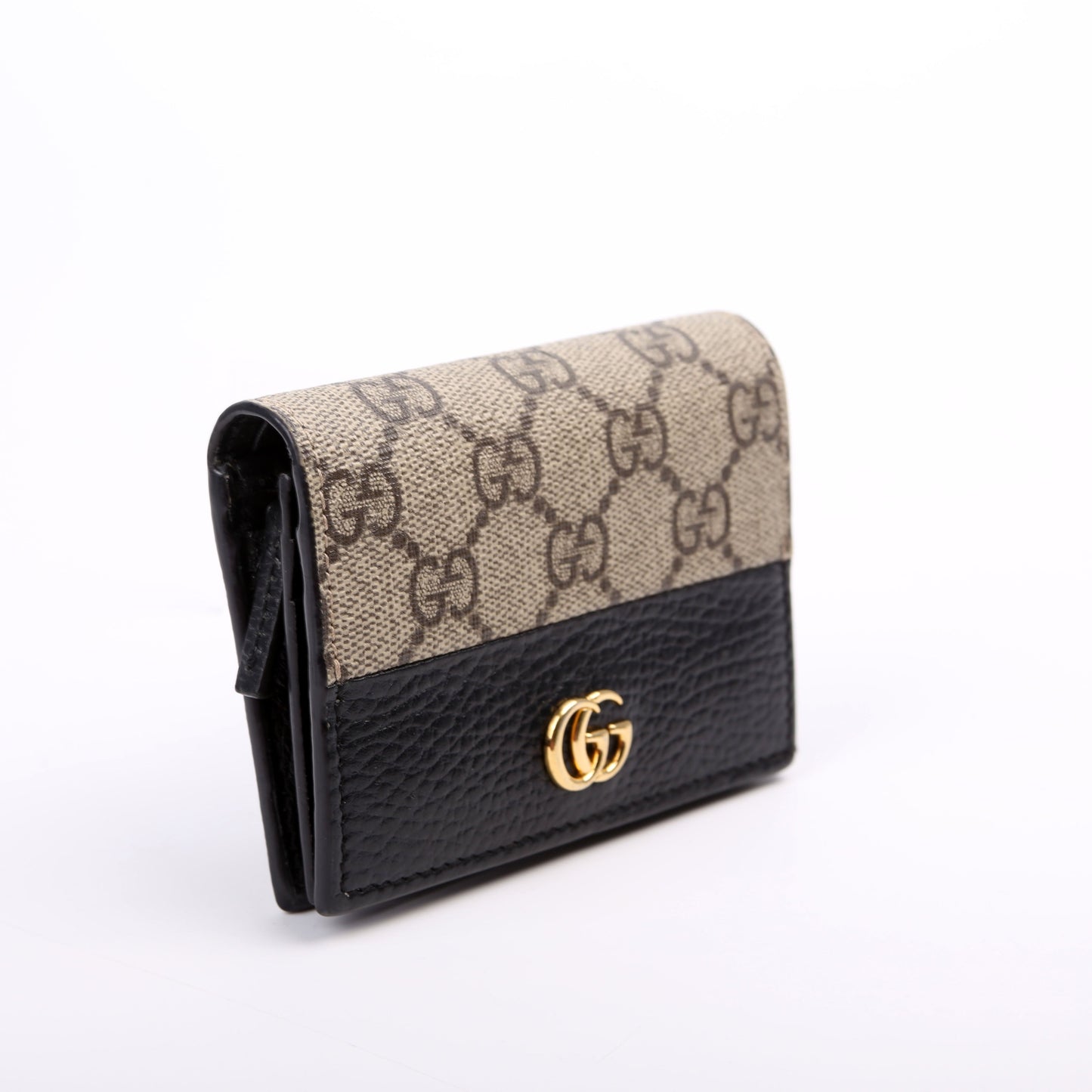 Gucci  GG Supreme Marmont Card Case Black