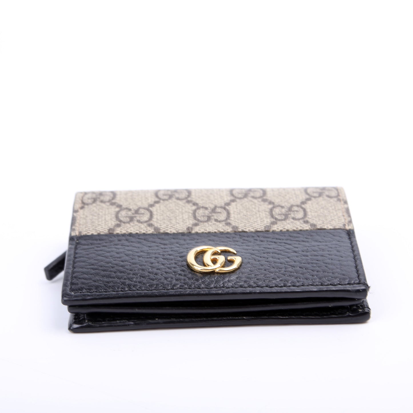 Gucci  GG Supreme Marmont Card Case Black