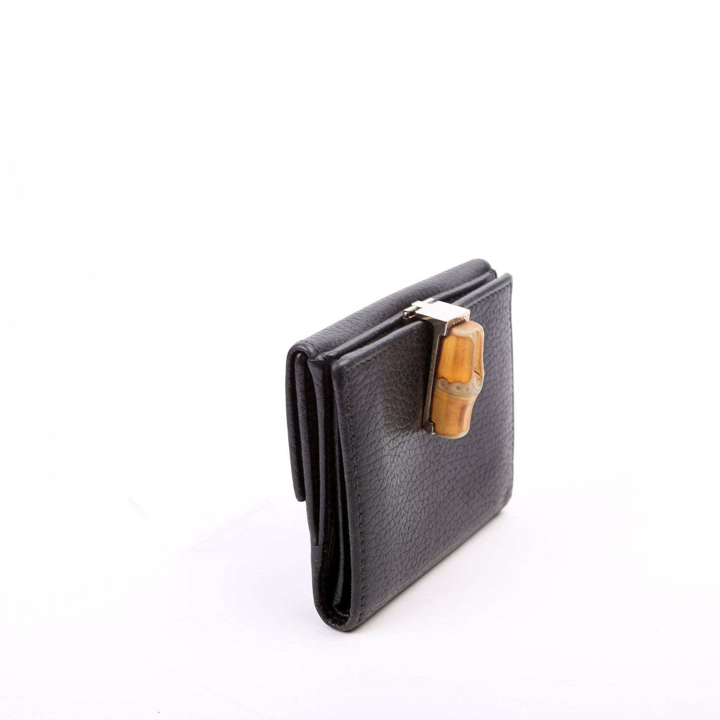 Gucci  Bamboo Compact Wallet Black