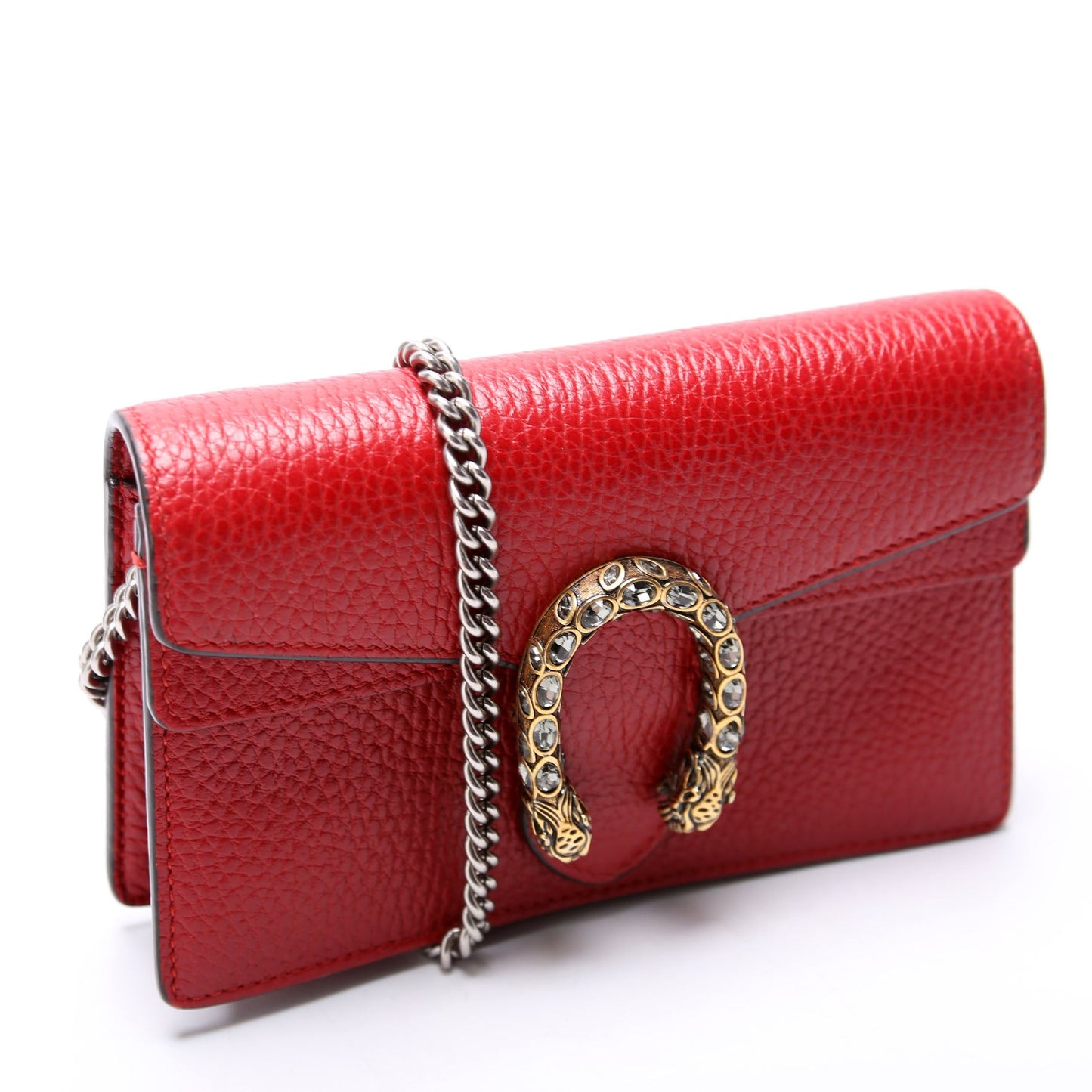 Gucci  Dioysus Leather Super Mini Red