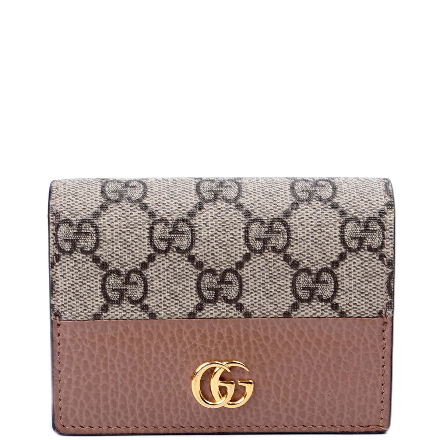 Gucci  GG Supreme Marmont Card Case Beige