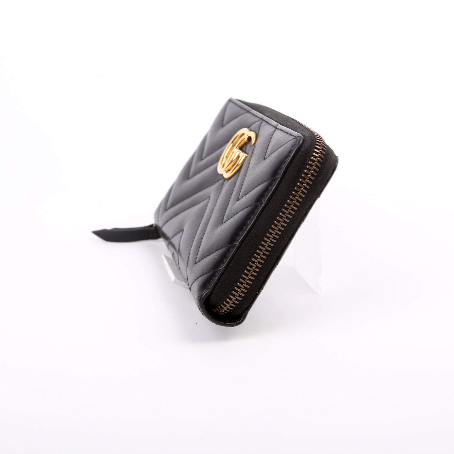 Gucci  GG Marmont Zip Around Wallet Black