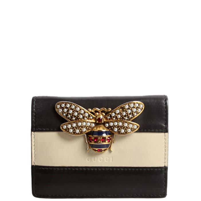 Gucci  Queen Margaret Card Case Black/Beige