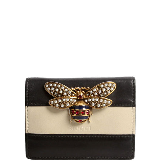 Gucci  Queen Margaret Card Case Black/Beige