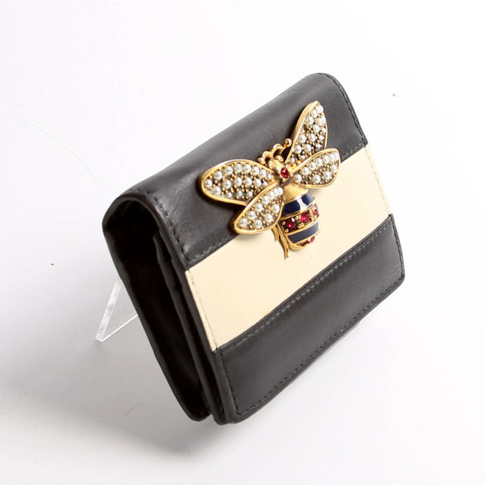 Gucci  Queen Margaret Card Case Black/Beige