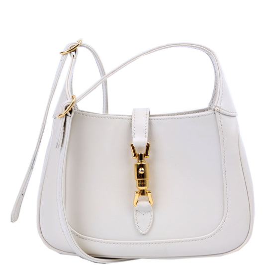 Gucci  Jackie  Mini Hobo Leather White