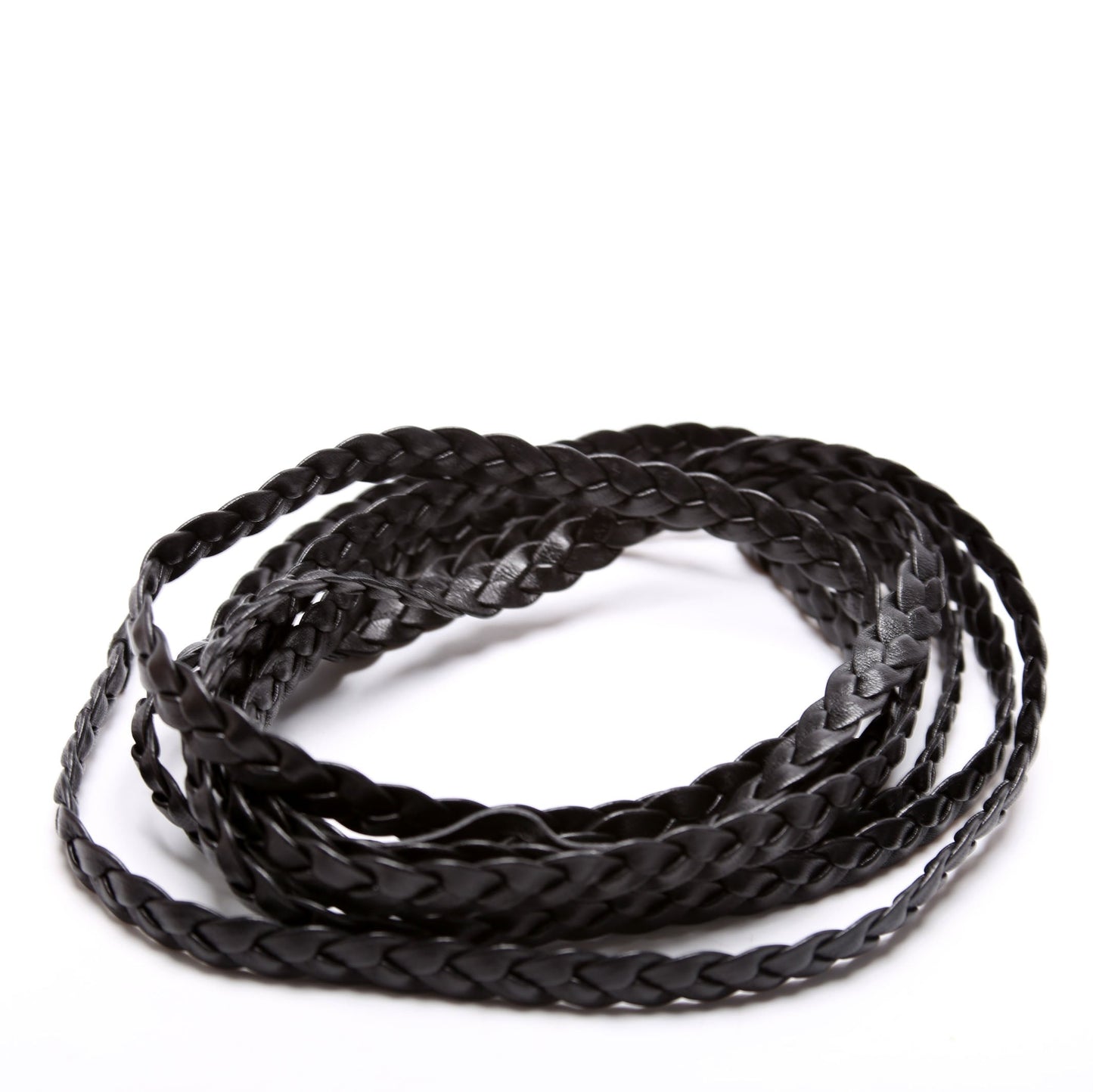 Gucci  Narrow Braided Leather Wrap Around