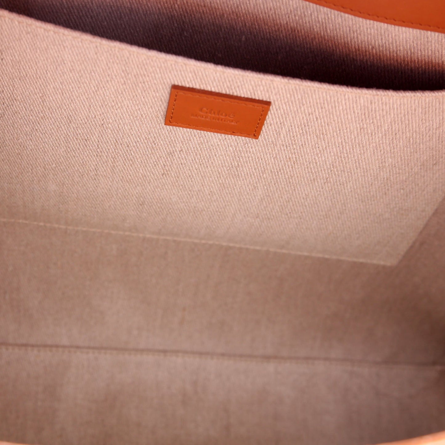 Woody Leather Tote Large Brown