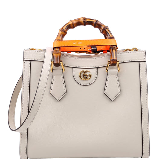 Gucci  Diana Small Leather Tote White