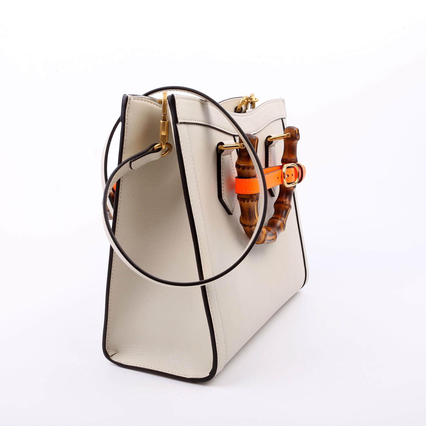 Gucci  Diana Small Leather Tote White