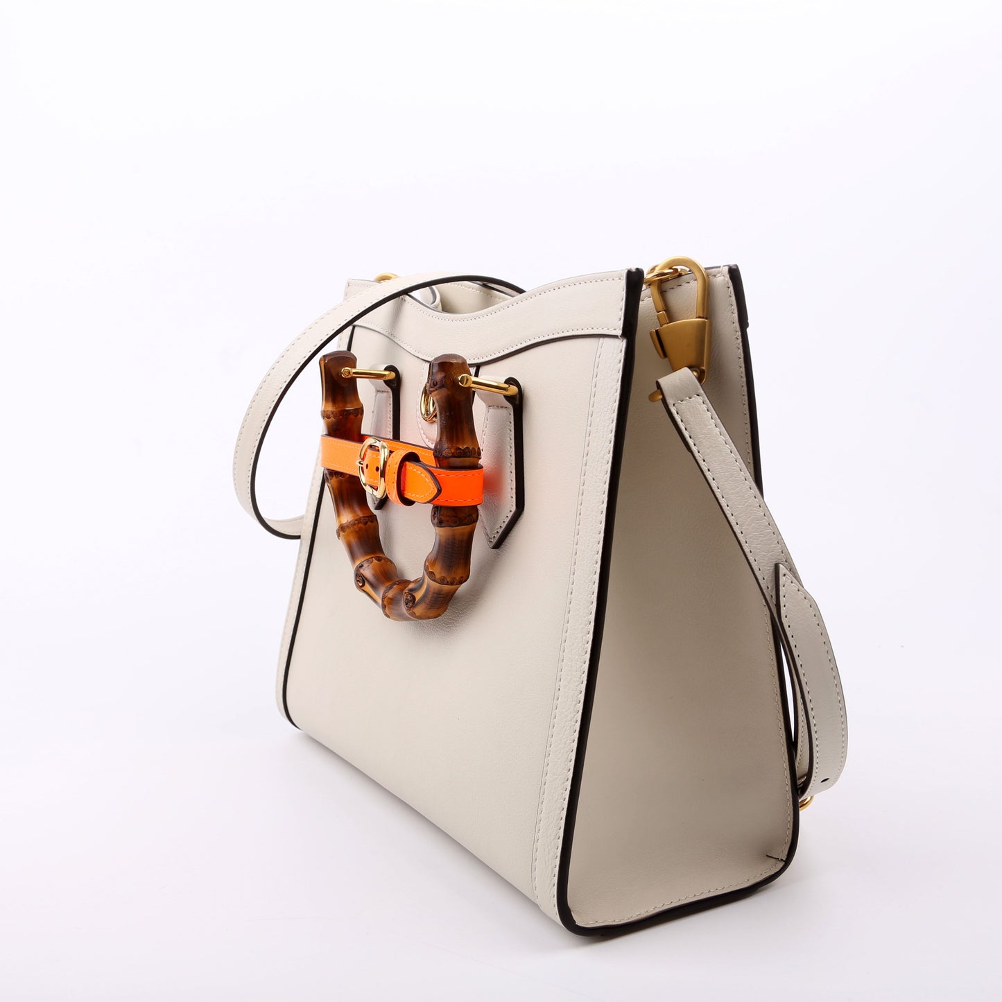 Gucci  Diana Small Leather Tote White