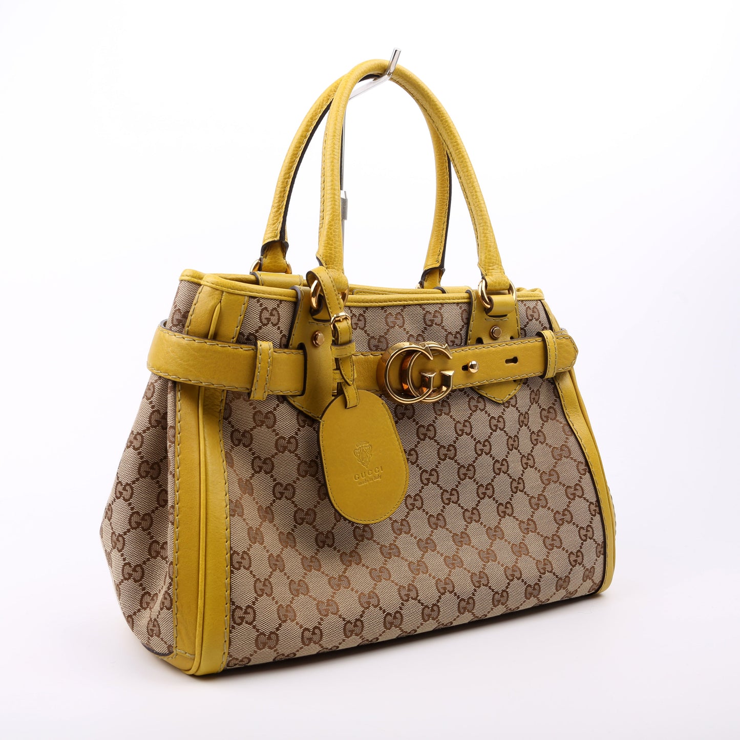 Gucci  GG canvas Running Tote Medium Yellow