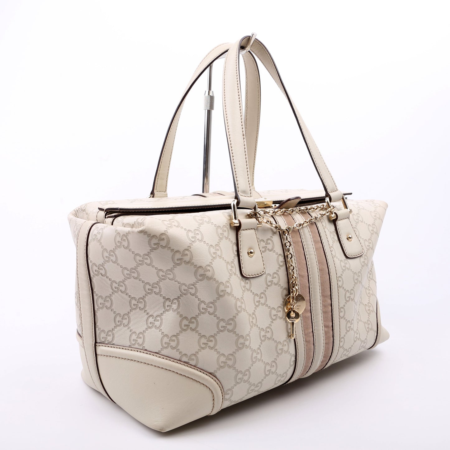 Gucci GG Treasure Boston Bag White