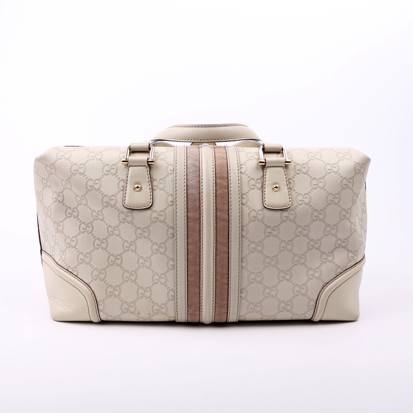 Gucci GG Treasure Boston Bag White