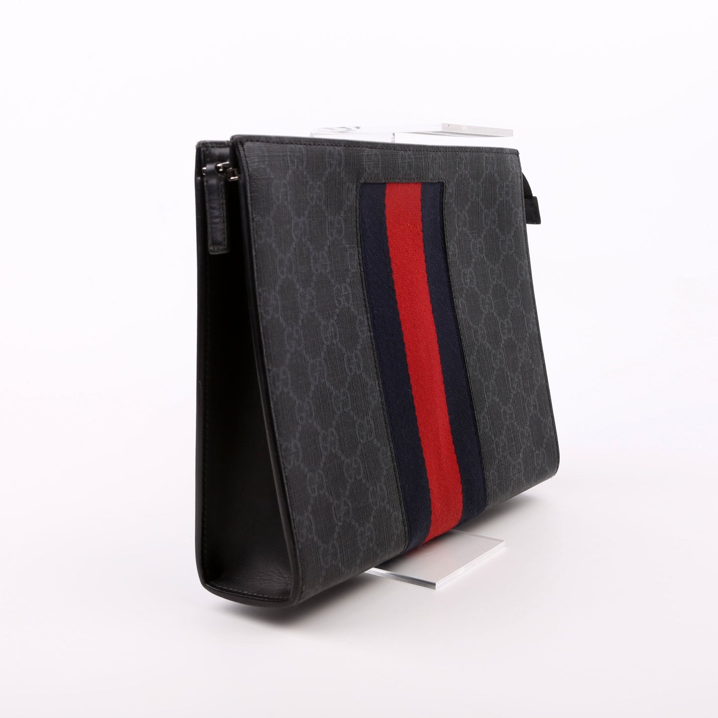 Gucci  GG Supreme Web Pouch Black