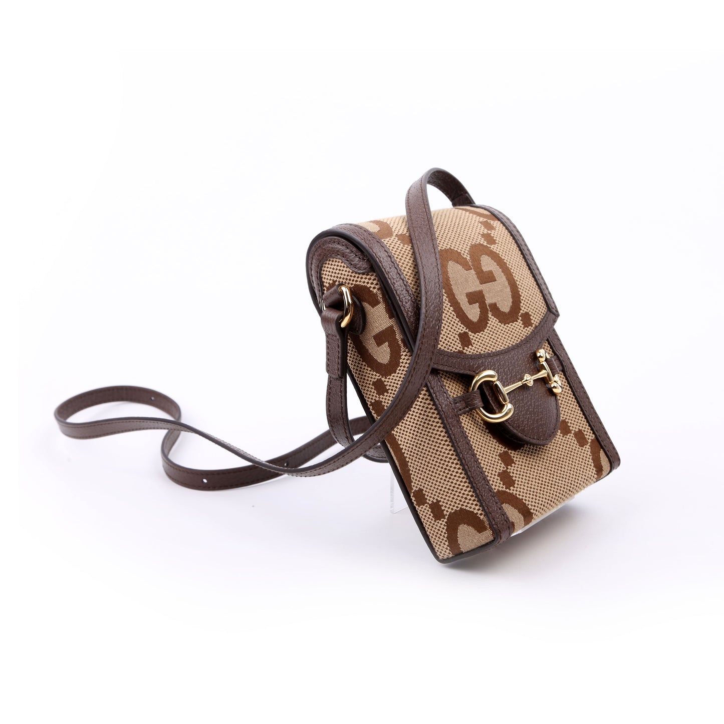 Gucci  Horsebit  Jumbo GG Canvas Mini Bag