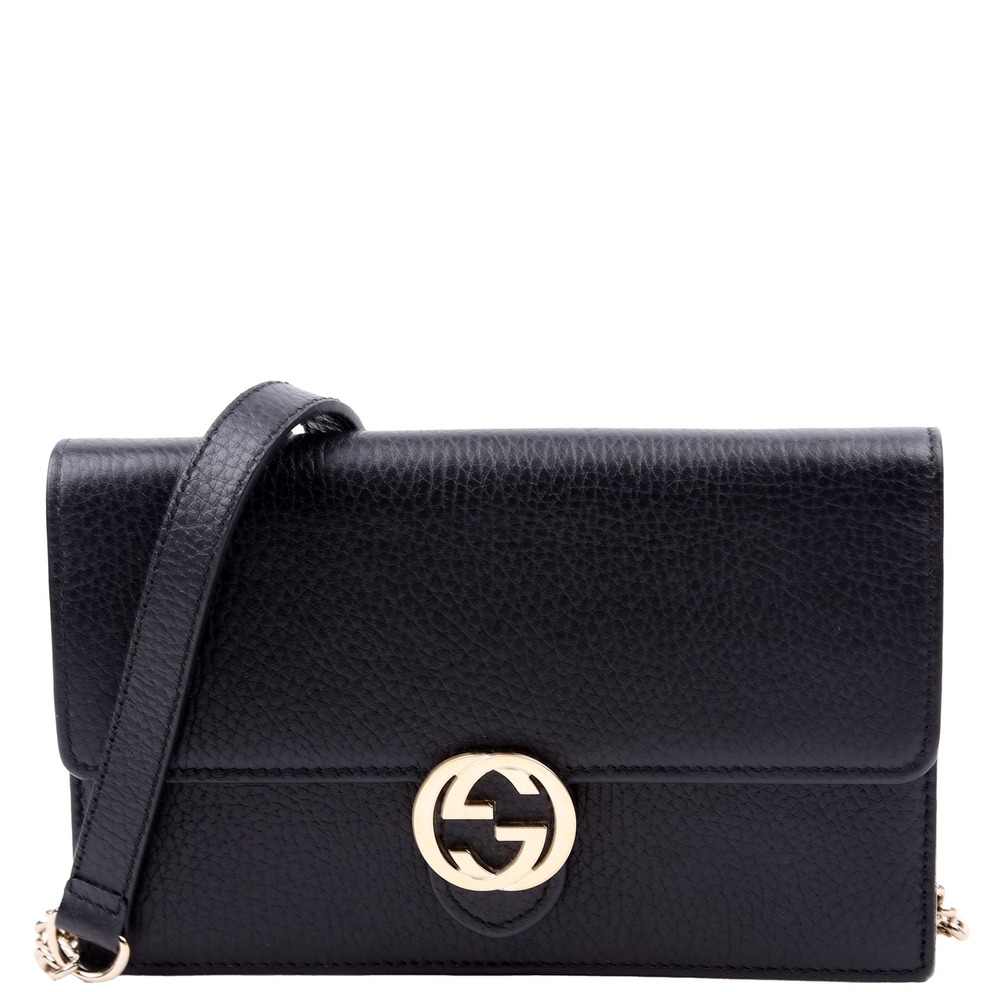 Gucci  Interlocking G Chain Wallet Black