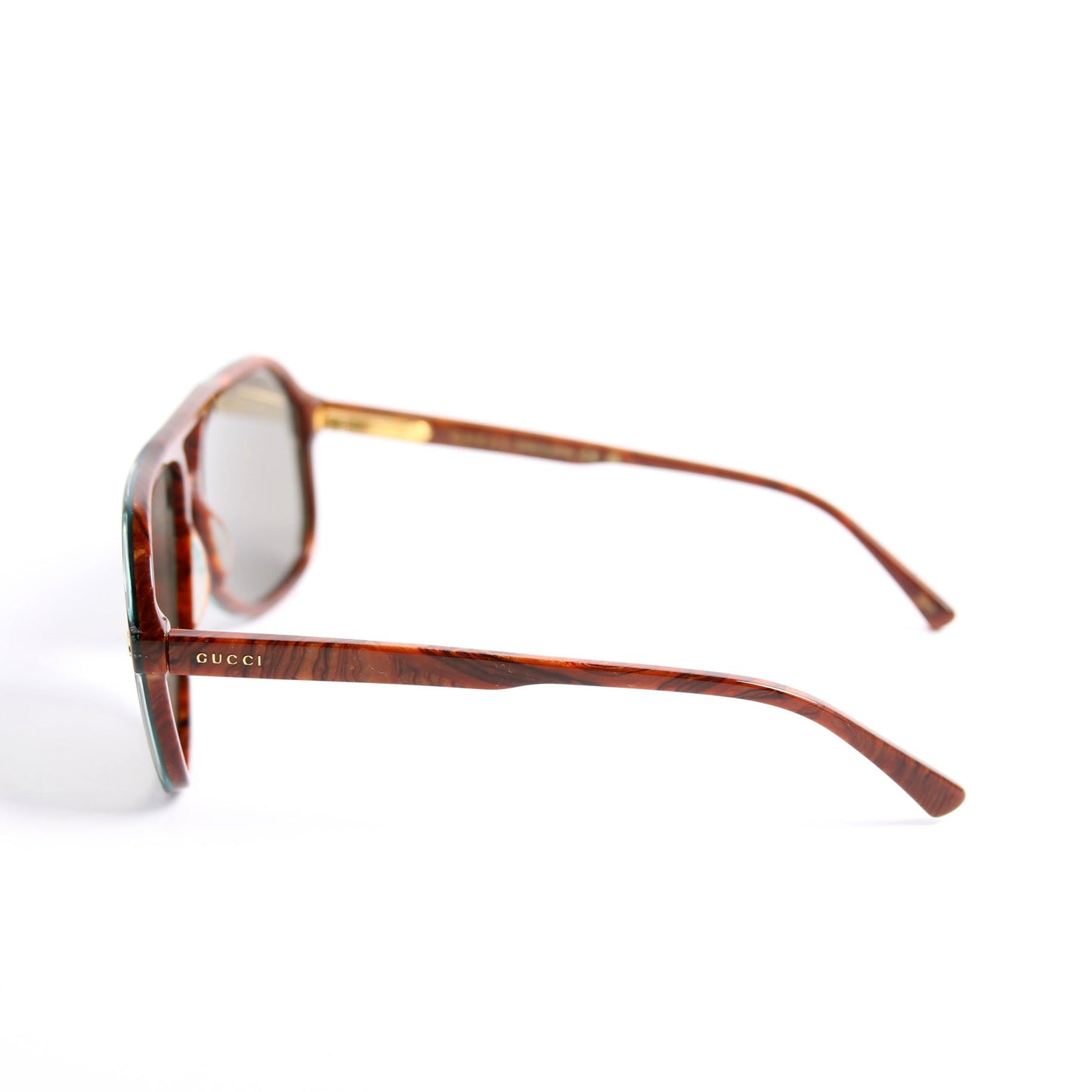 Gucci GGS Aviator Sunglasses Brown