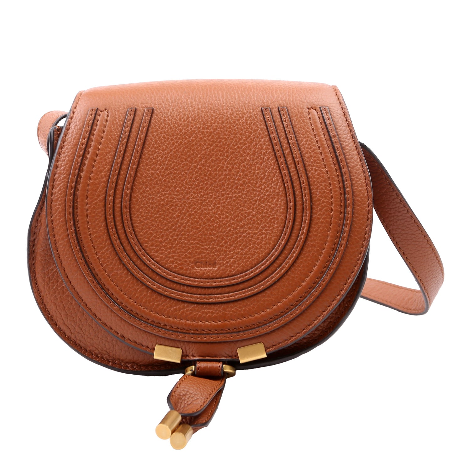 Marcie Saddle Bag Crossbody Medium Brown