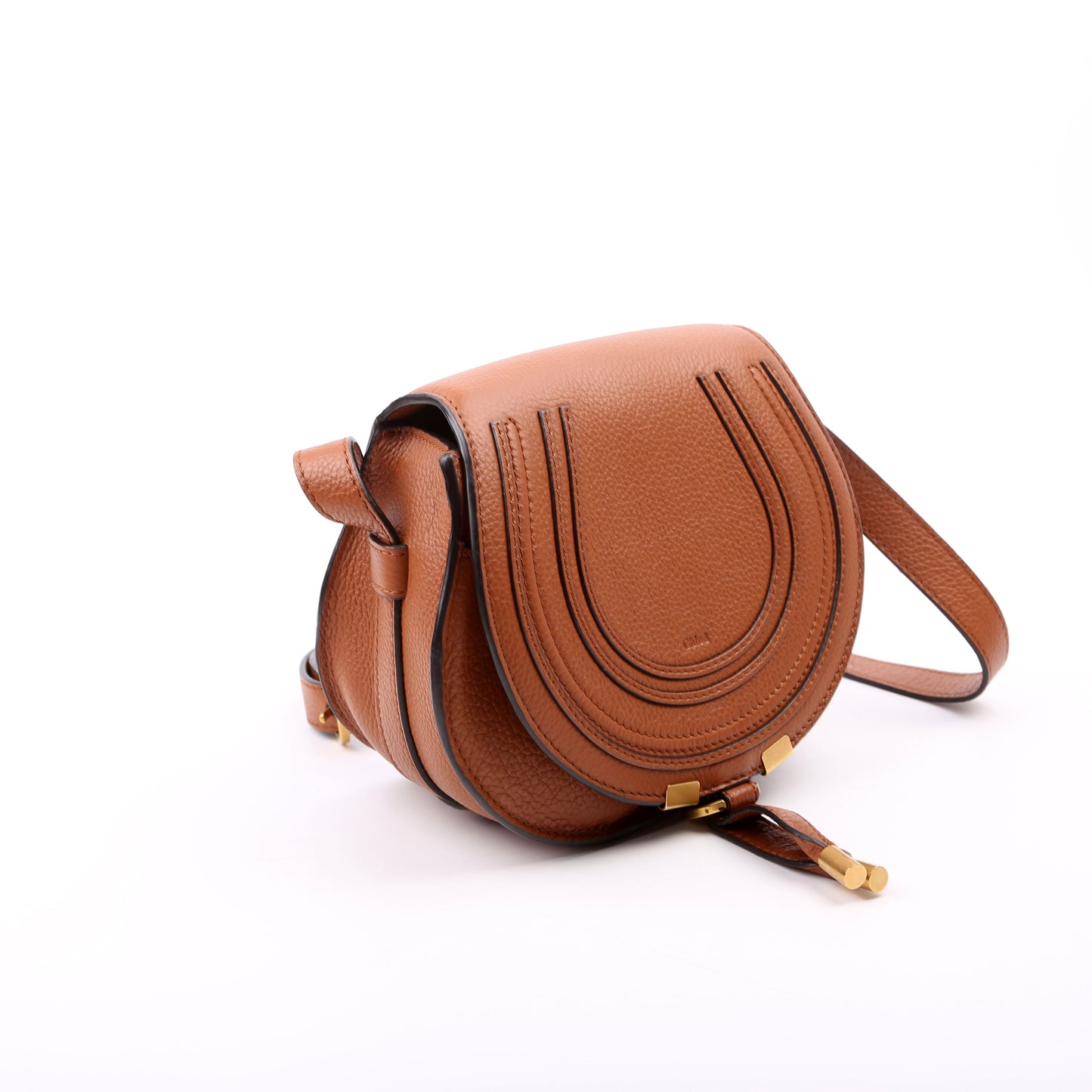 Marcie Saddle Bag Crossbody Medium Brown