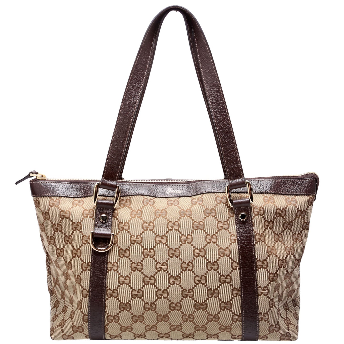 Gucci  GG Canvas Abbey Tote Beige/Brown